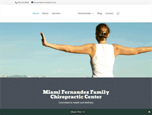 Tablet Screenshot of miamifloridachiropractor.com